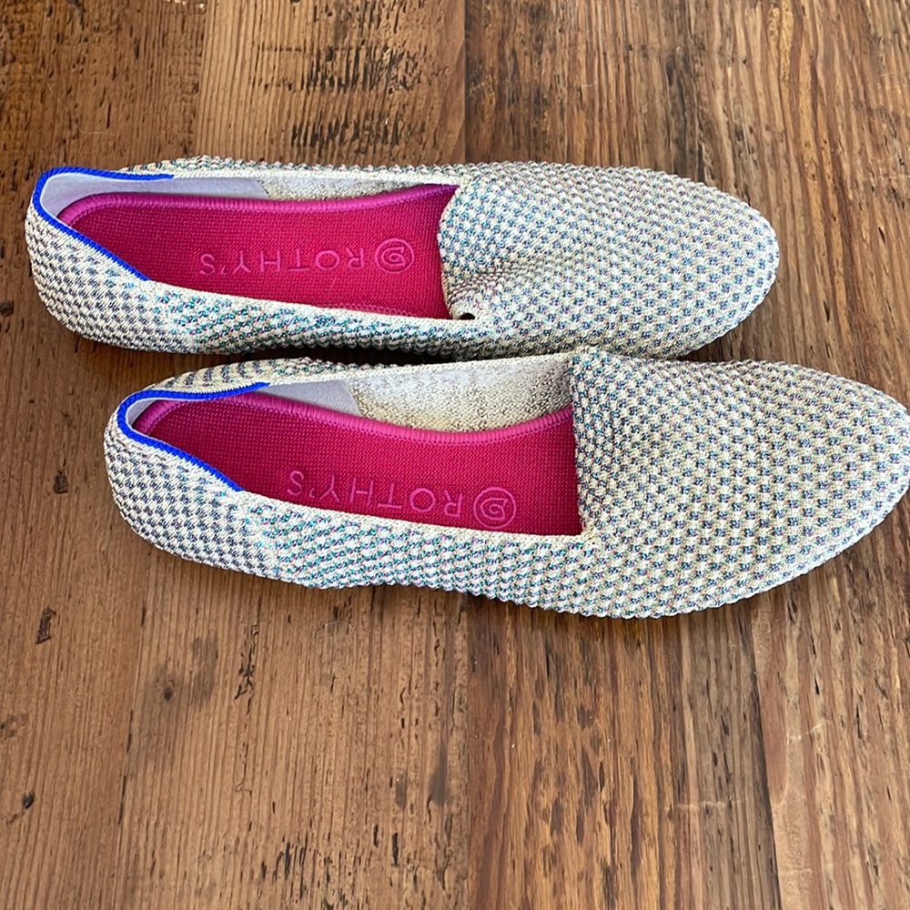Rothy’s multi metallic Black Friday loafers